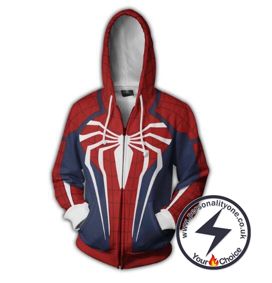 Spiderman PS4 New Look Zip Up Hoodie Jacket